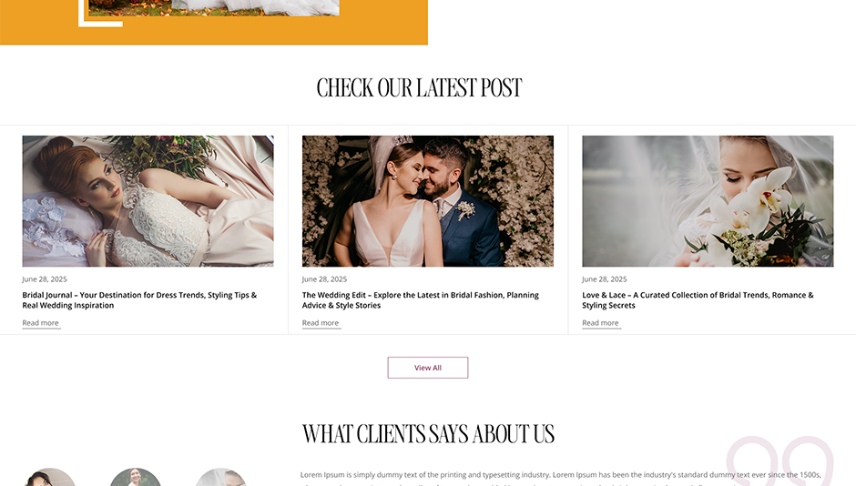 Bridal Dresses WordPress Theme