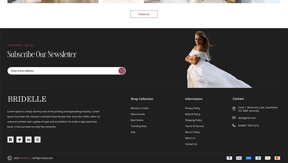 Bridal Dresses WordPress Theme
