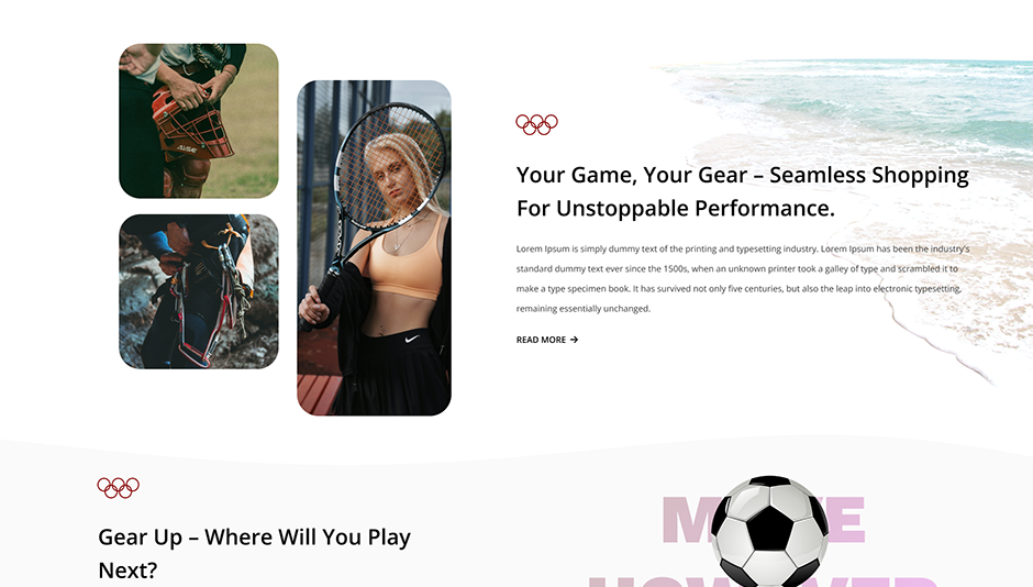 Sports Store WordPress Theme