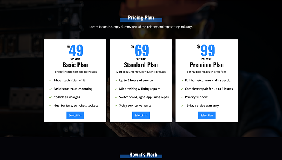 Electrical Repair WordPress Theme