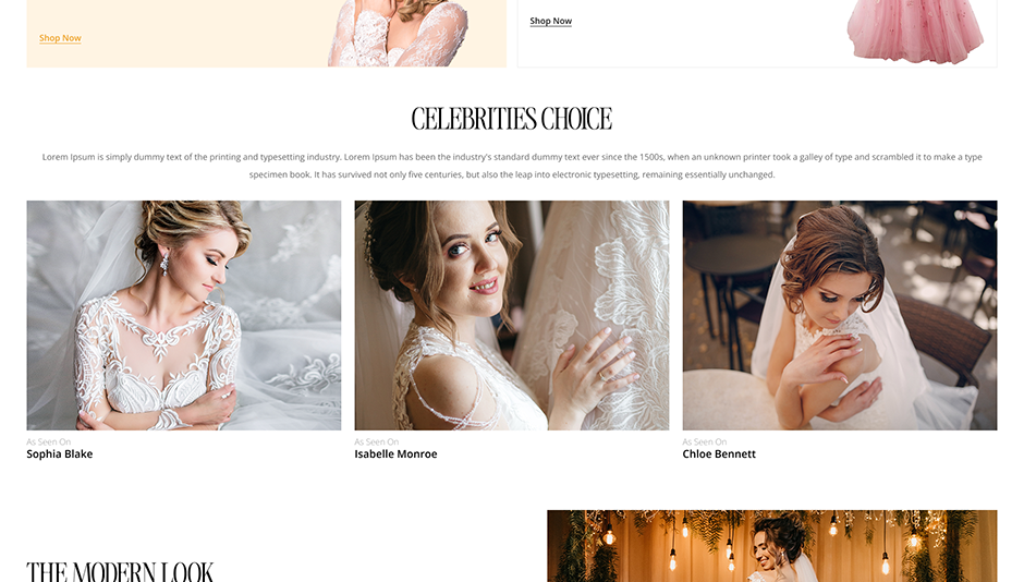 Bridal Dresses WordPress Theme