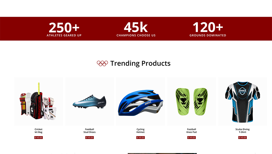 Sports Store WordPress Theme
