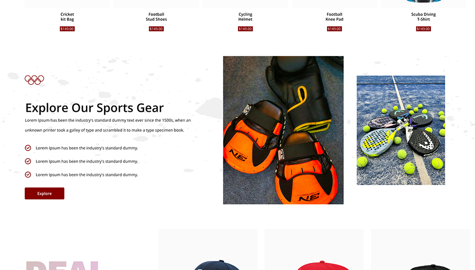 Sports Store WordPress Theme