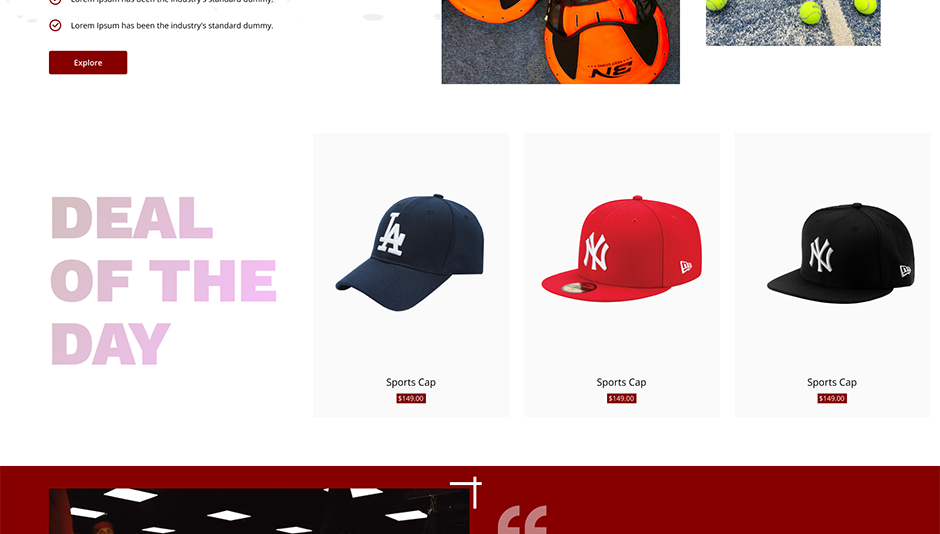 Sports Store WordPress Theme