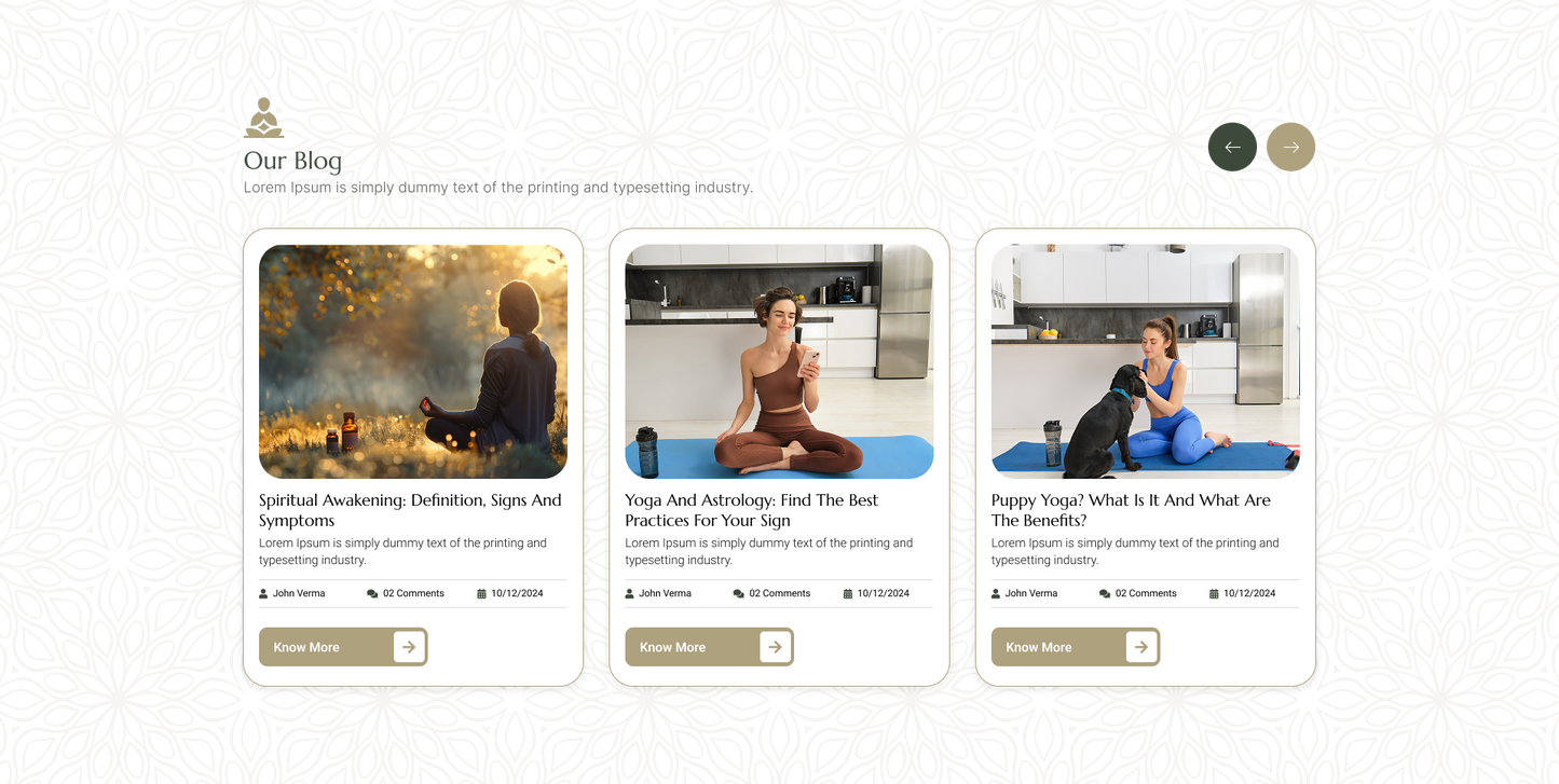 Yoga WordPress Theme