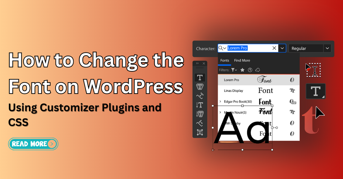 How To change the font on WordPress