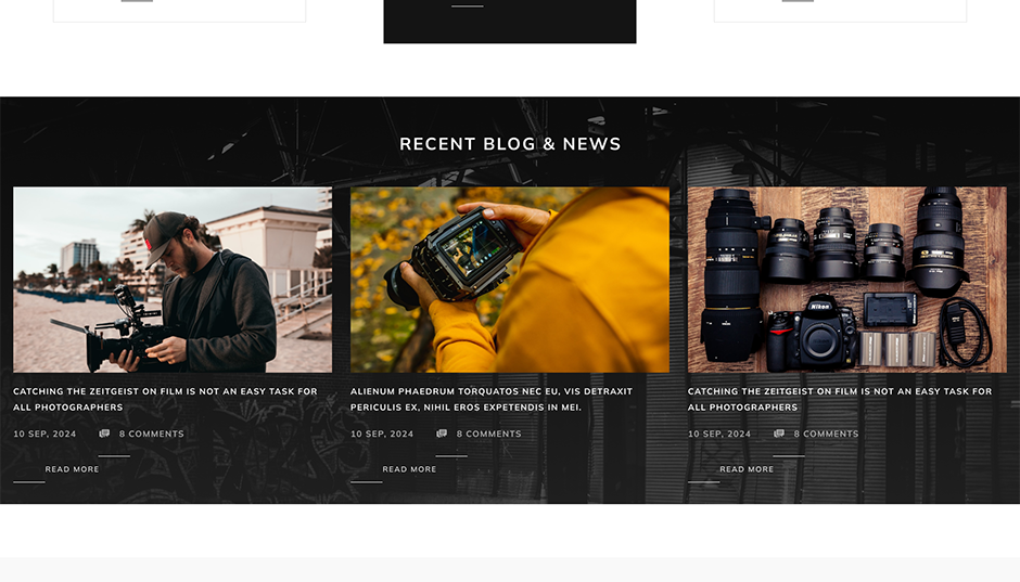 Photographer WordPress Theme