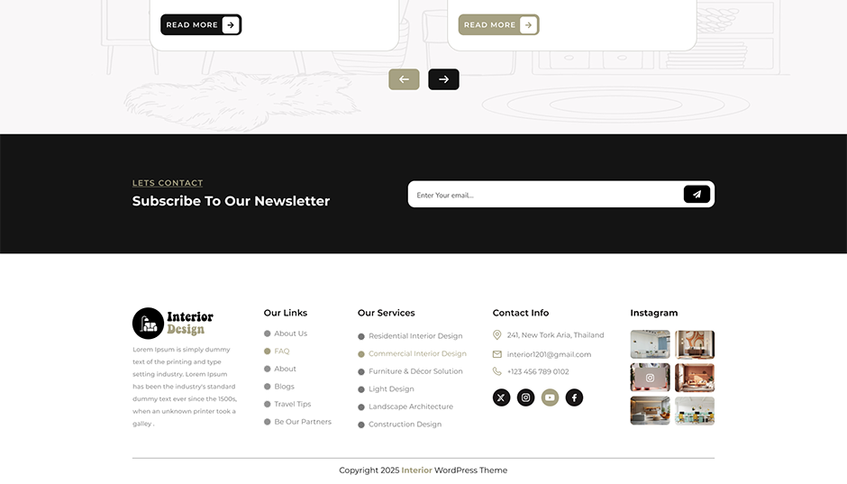 Interior Design WordPress Theme