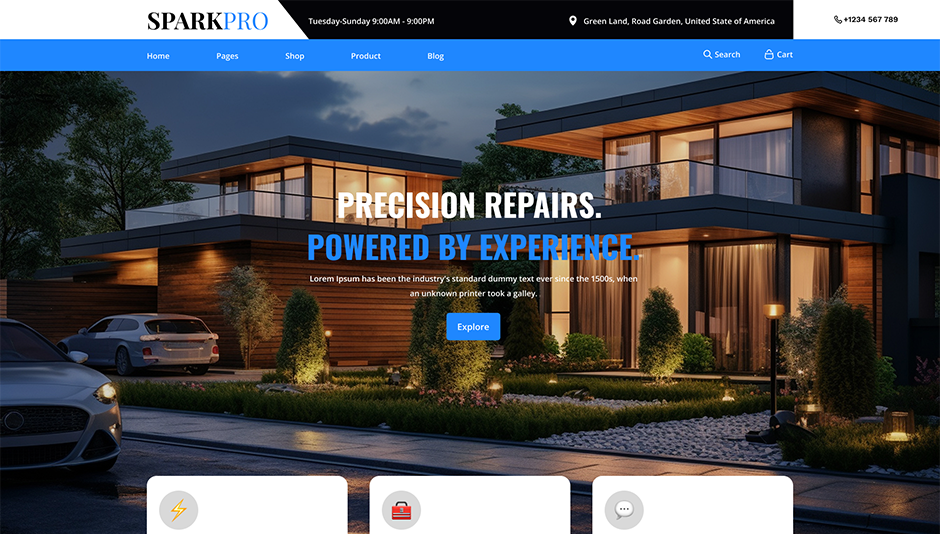 Electrical Repair WordPress Theme