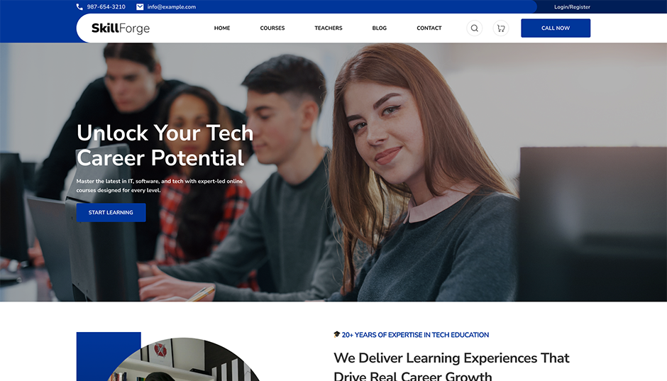 IT Courses Wordpress Theme