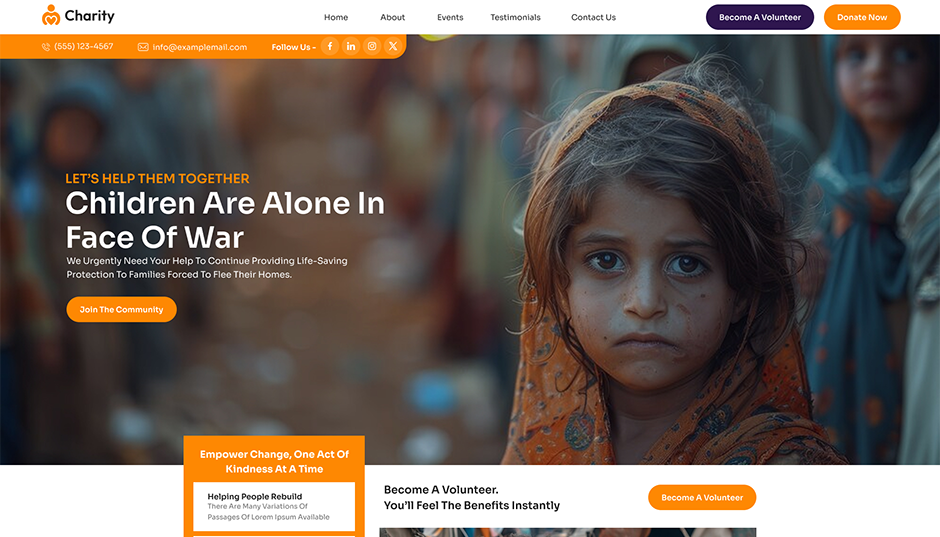 Charitable Wordpress Theme