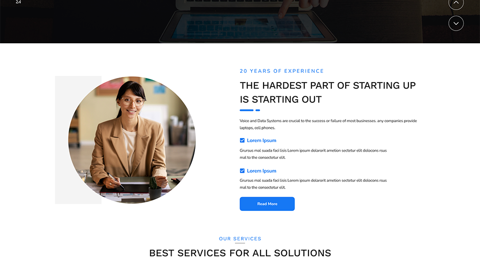 Startup Business WordPress Theme