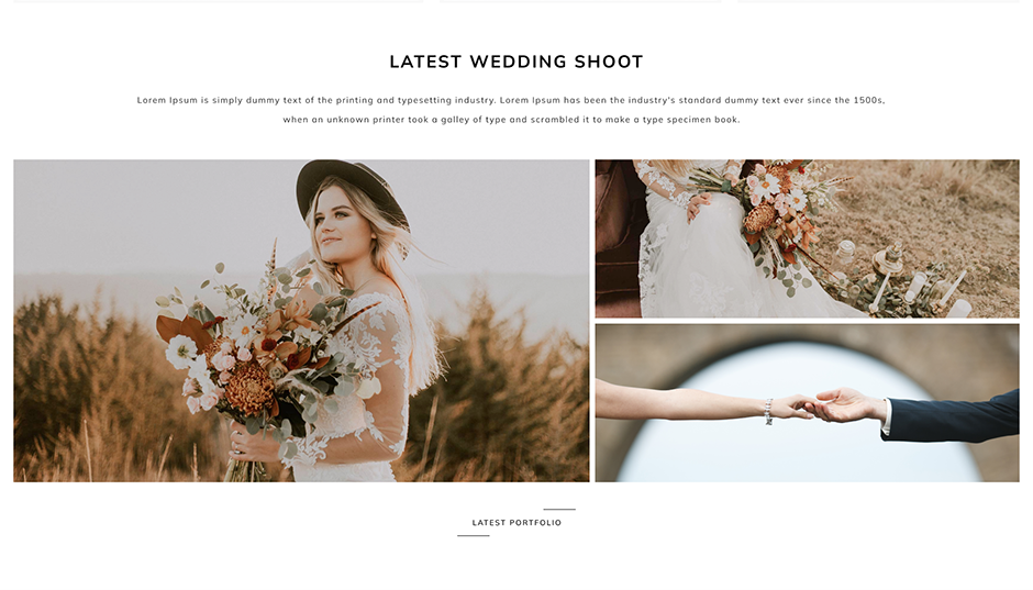 Photographer WordPress Theme