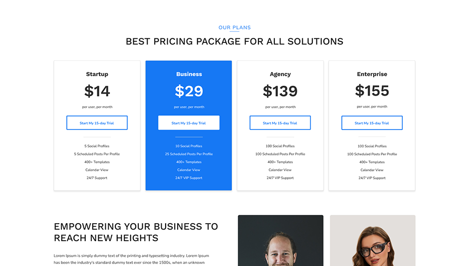 Startup Business WordPress Theme