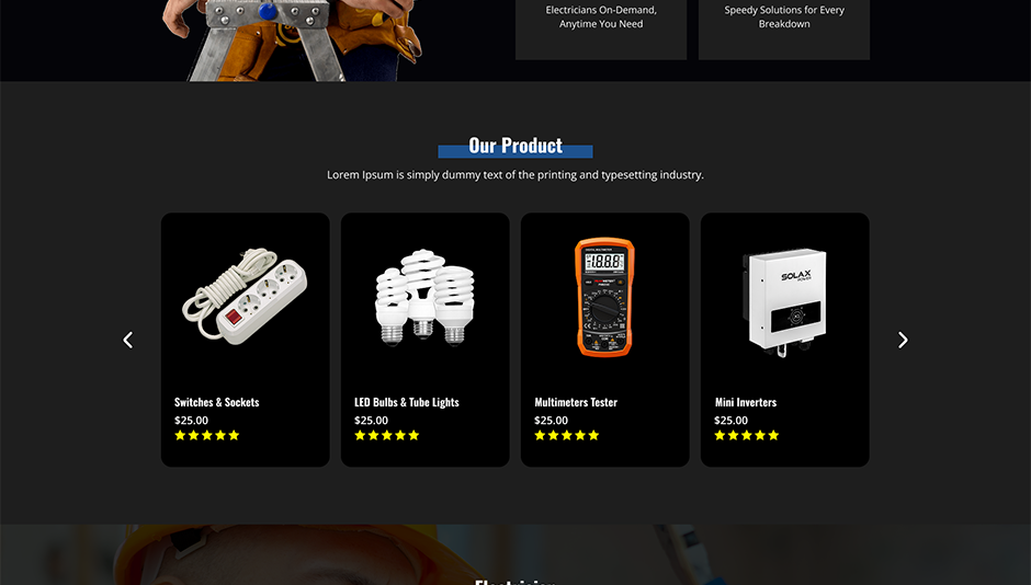 Electrical Repair WordPress Theme