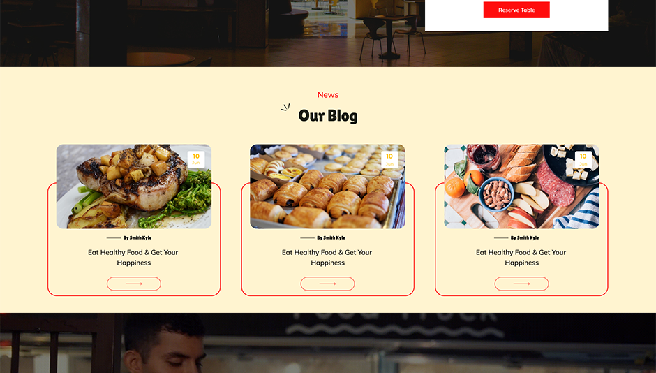 Cafe Restaurant WordPress Theme