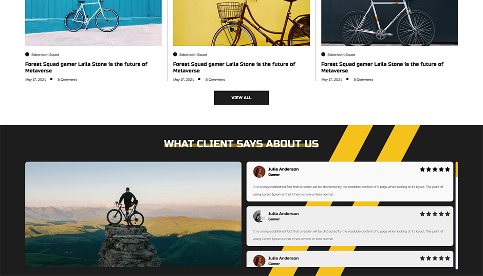 Bike Rental Services WordPress Theme