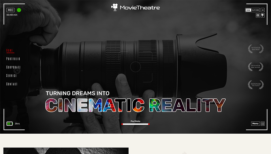 Movie Theatre WordPress Theme