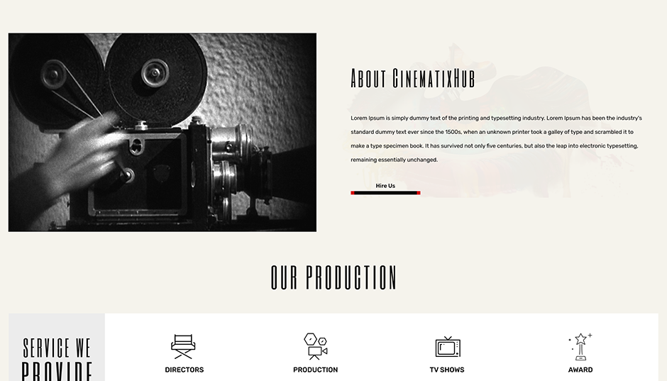 Movie Theatre WordPress Theme