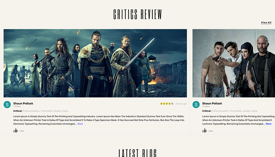 Movie Theatre WordPress Theme