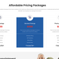 Medical doctor theme pricing table with Basic $200, Standard $500, Premium $800 packages