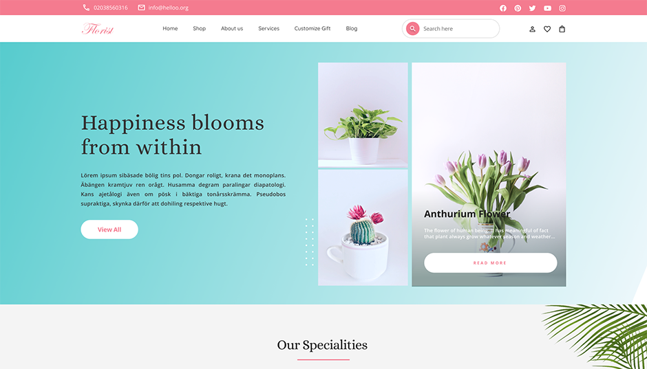 Bouquet WordPress Theme