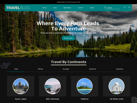 Free Travel Blog WordPress Theme