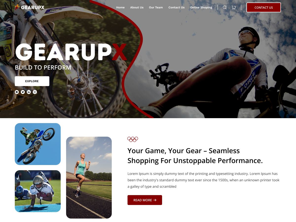 Free Sports WordPress Theme