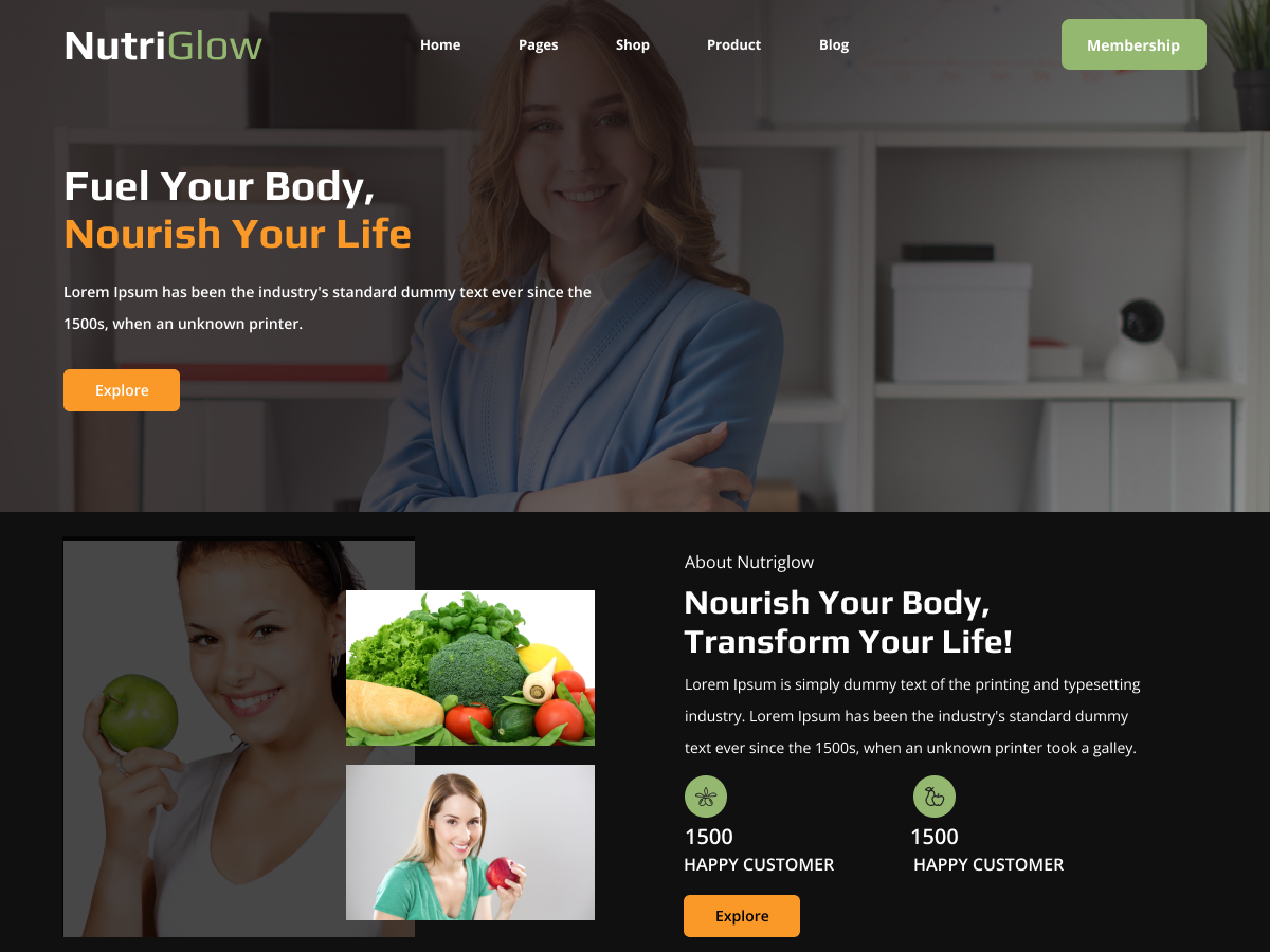 Free Nutritionist WordPress Theme