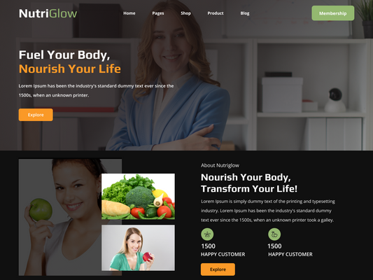 Free Nutritionist WordPress Theme