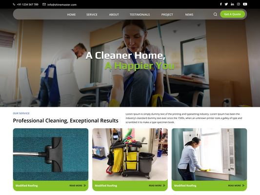 Free Cleaning WordPress Theme