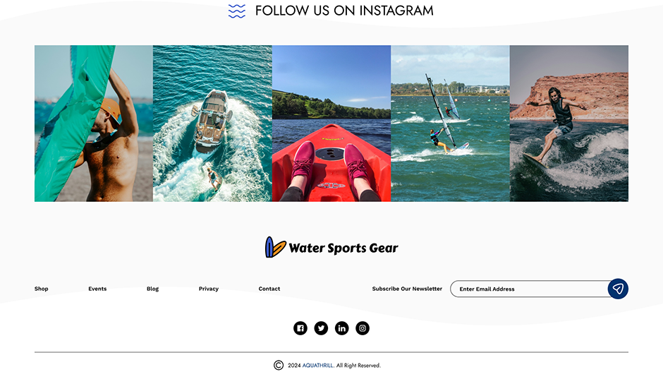 Free Water Sports WordPress Theme| Dive In Adventures