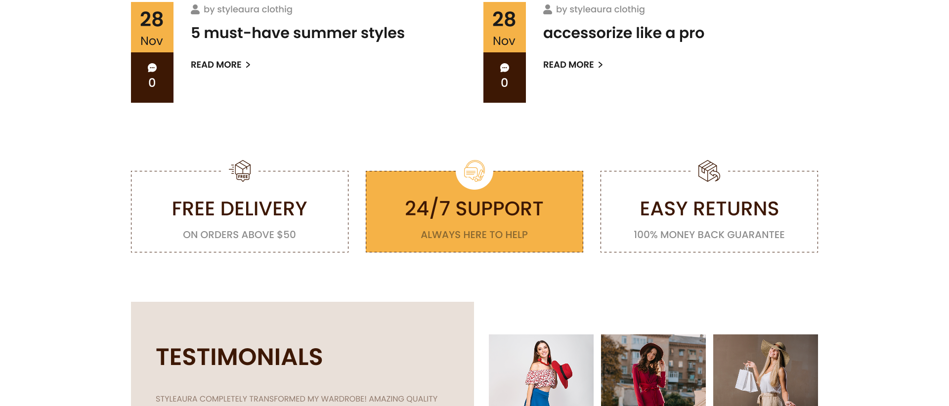 Clothing Store WordPress Theme