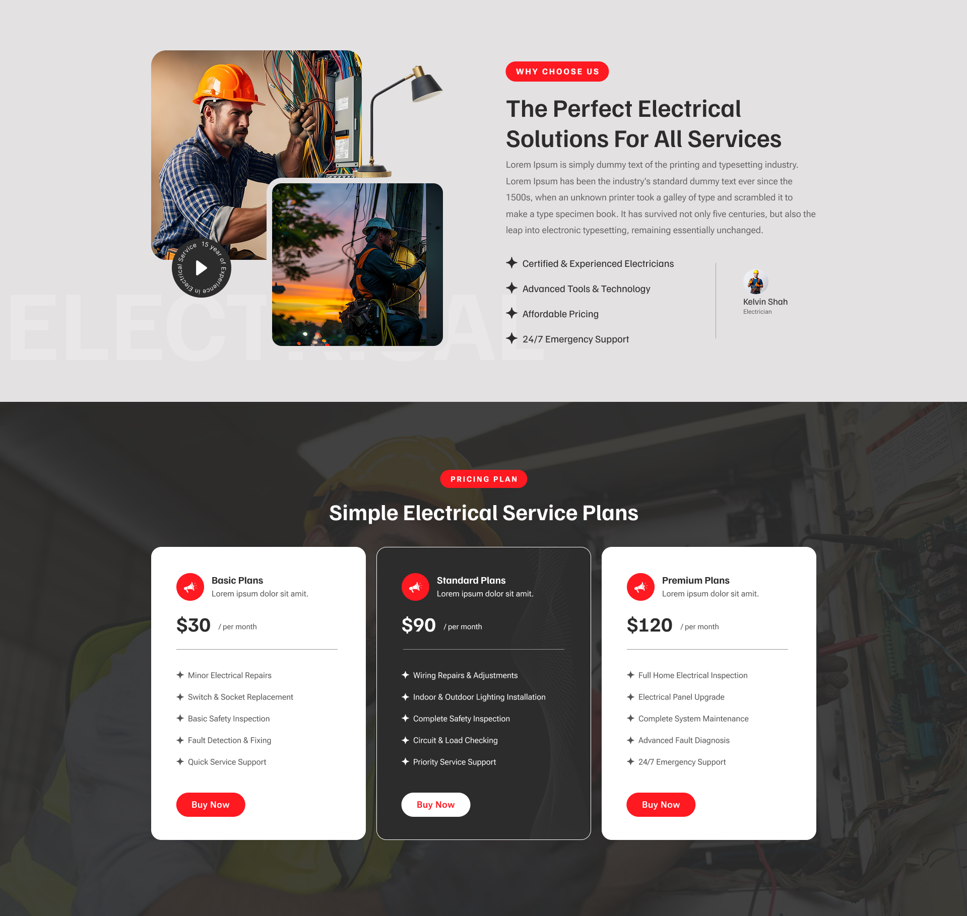 Electrician WordPress Theme