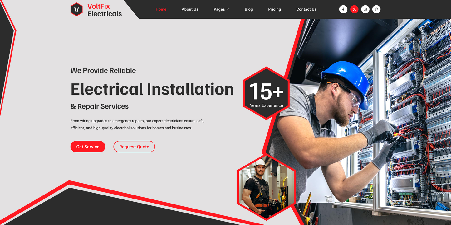 Electrician WordPress Theme