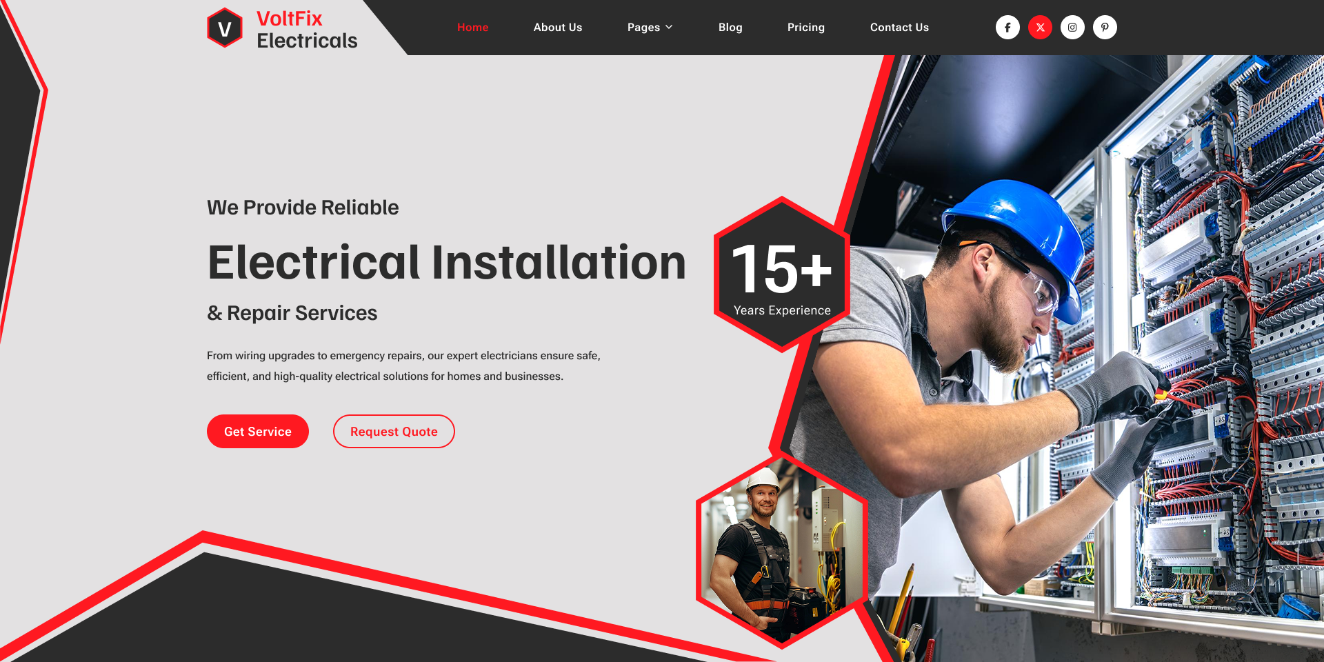 electrician wordpress theme