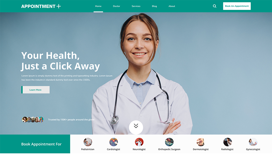 Free Appointment WordPress Theme