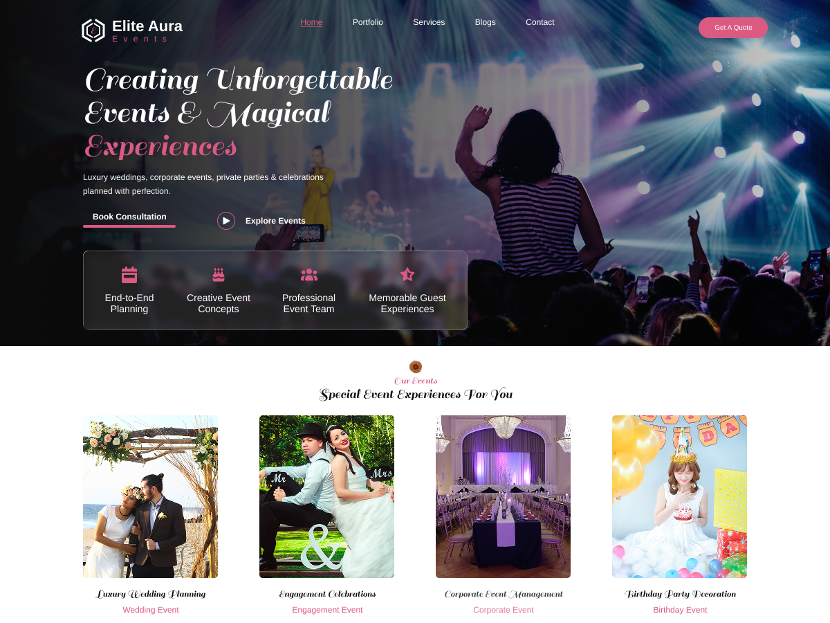 Free Events WordPress Theme
