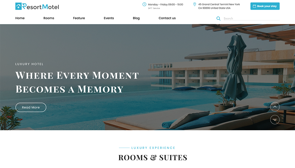Free Resort WordPress Theme 