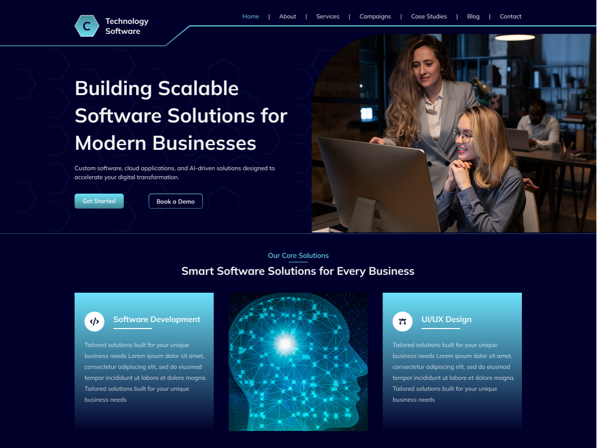 Free Software WordPress Theme