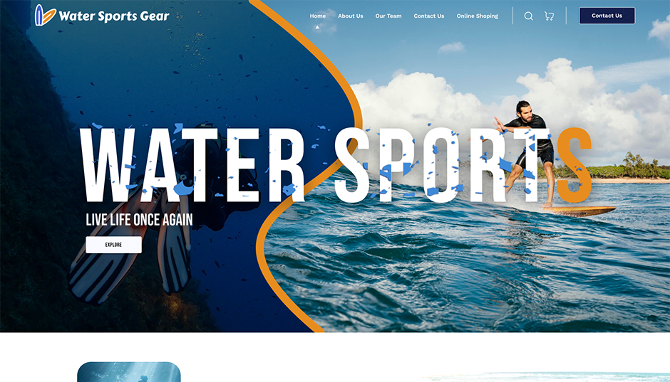 free-water-sports-wordpress-theme