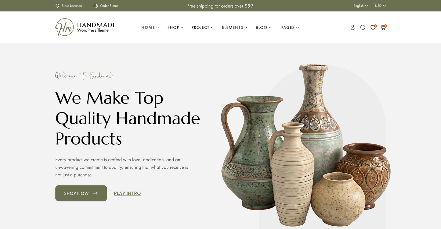Handmade WordPress Theme