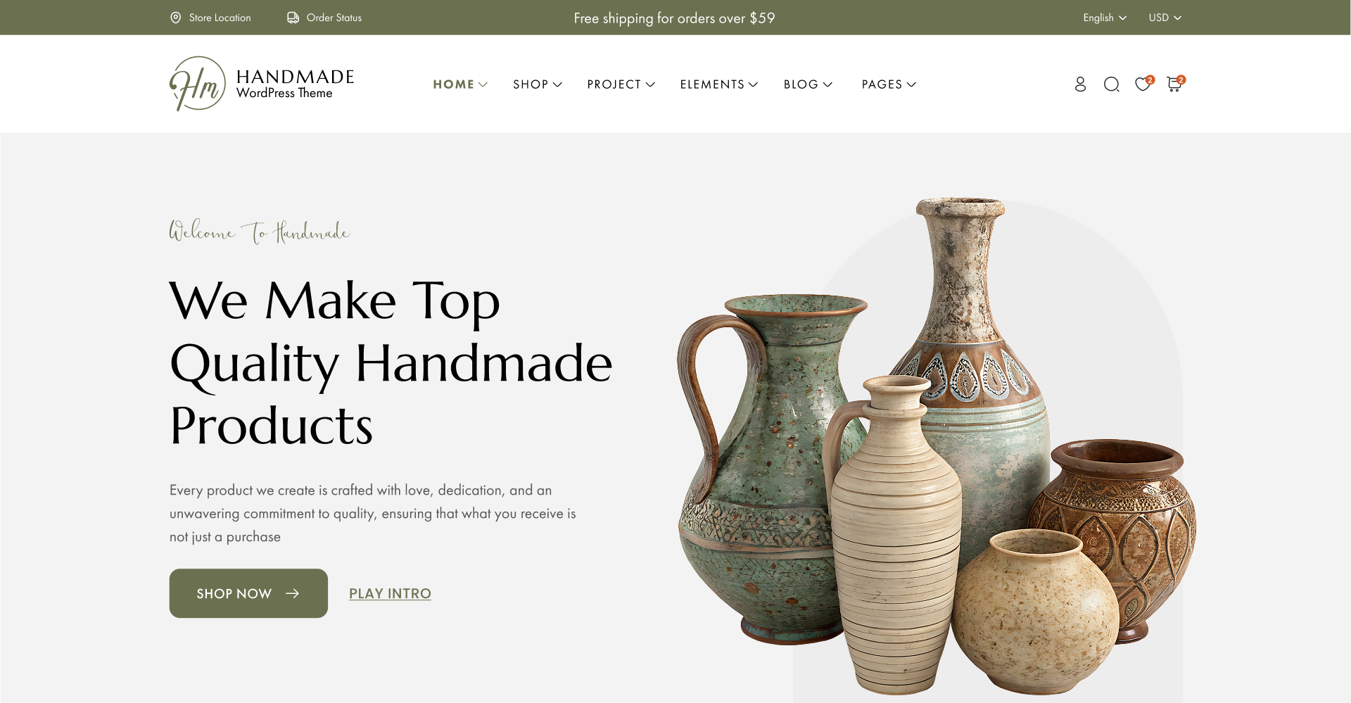 Handmade WordPress Theme