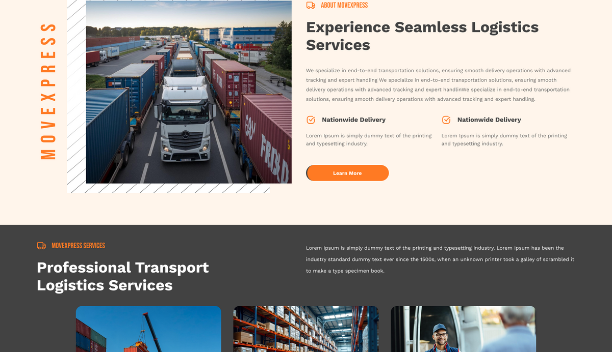 Transport WordPress Theme