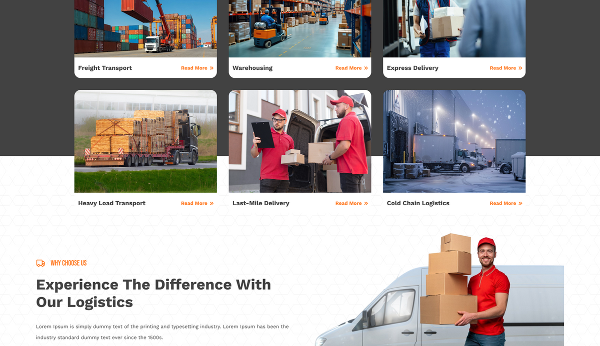 Transport WordPress Theme