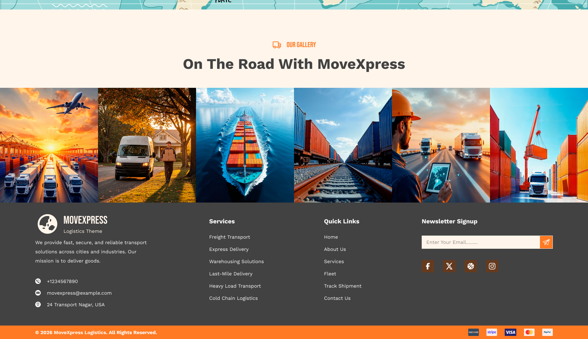 Transport WordPress Theme