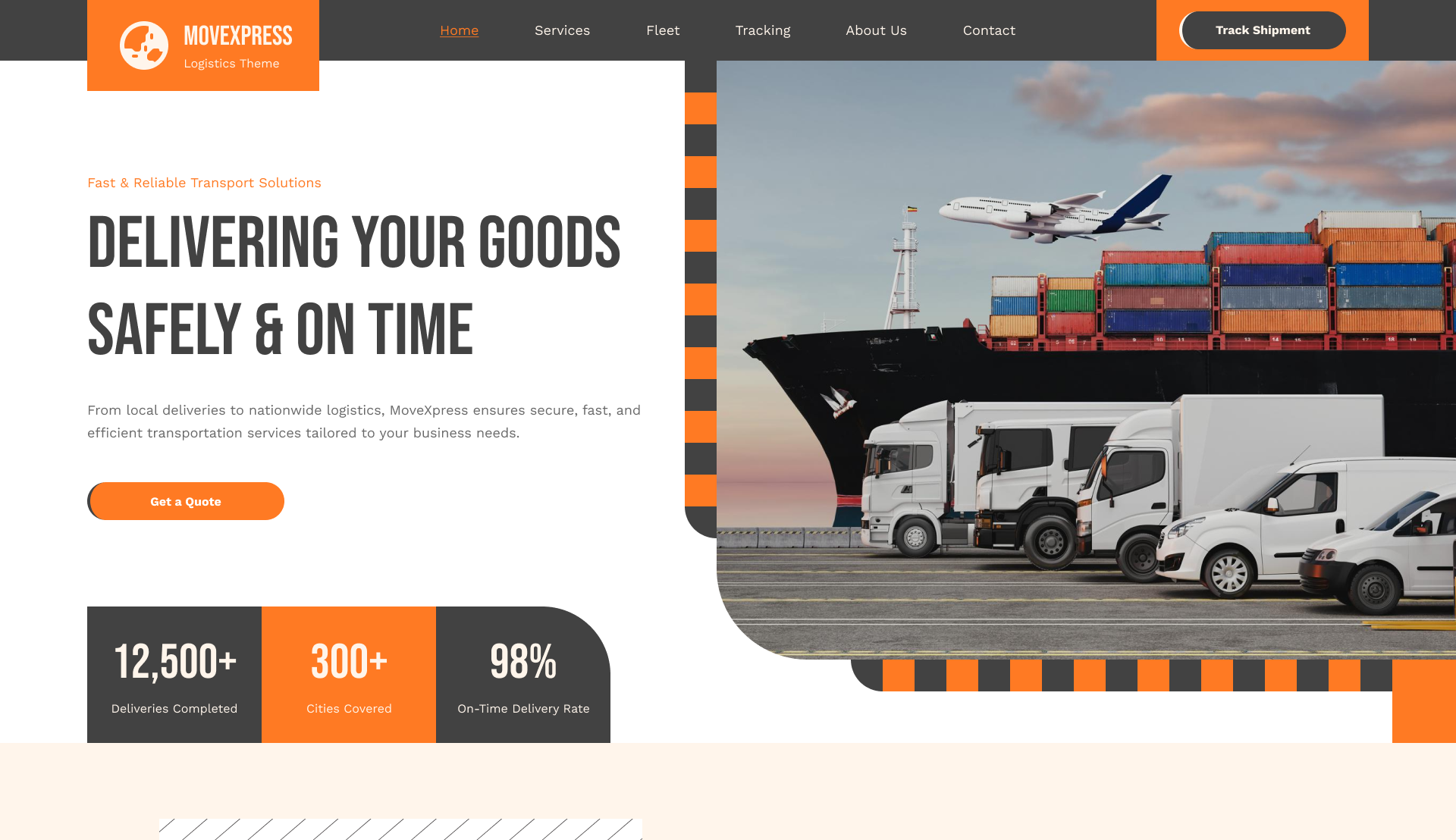 Transport WordPress Theme