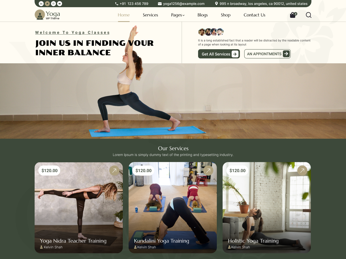 Yoga Fitness studio
