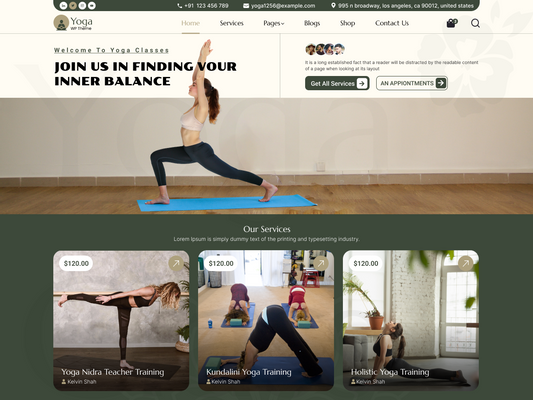 Yoga Fitness studio
