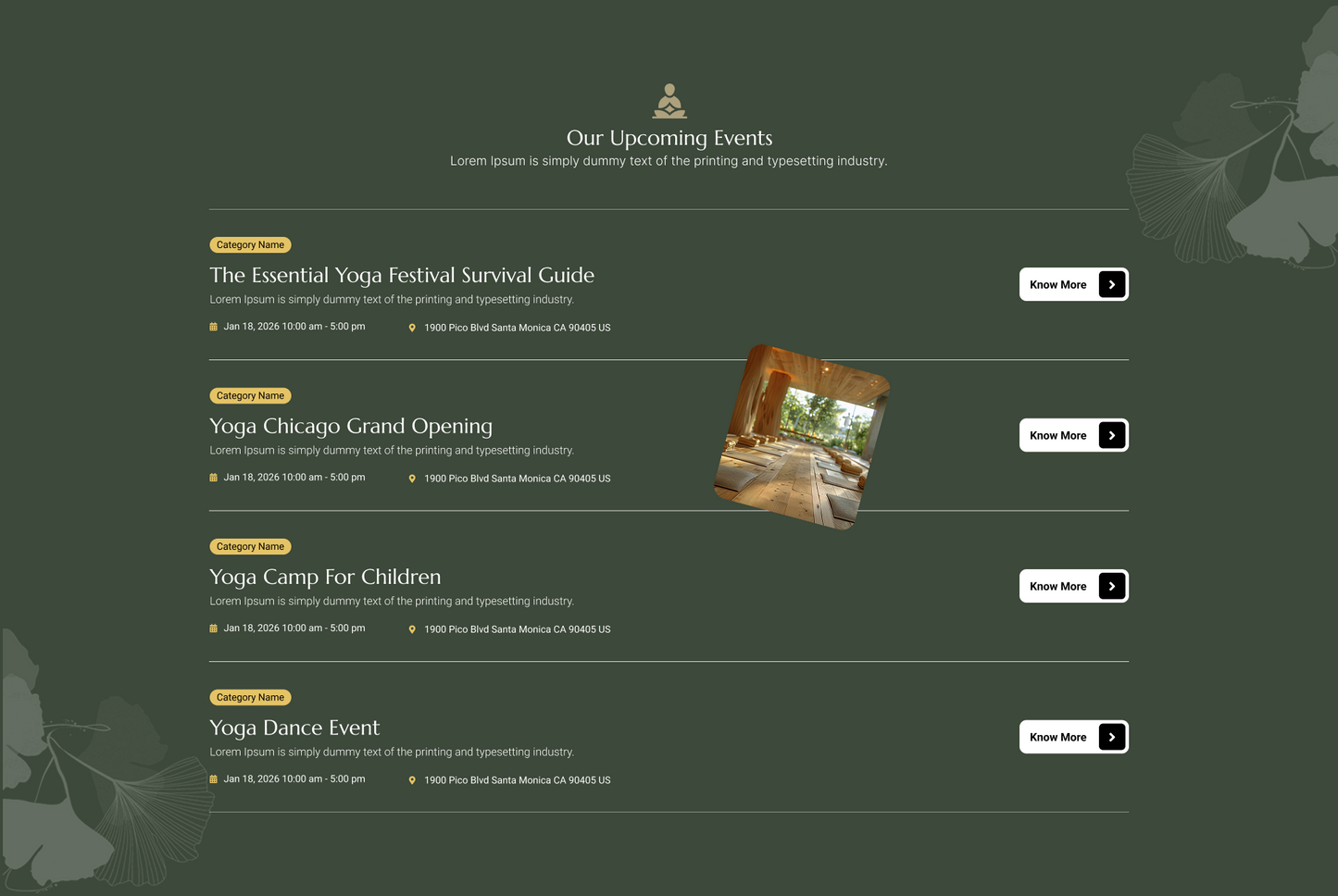 Yoga WordPress Theme